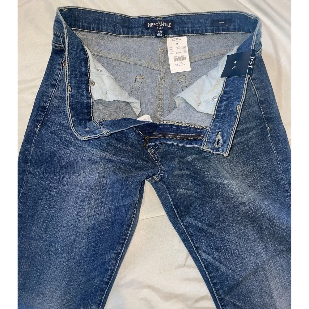 J. Crew Mercantile Flex Slim Jeans Mens 30x32 Blue K7751